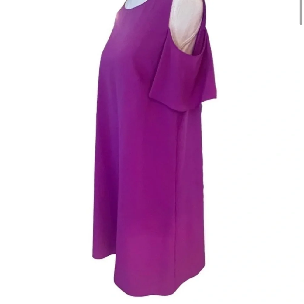 Gianni Bini Magenta Cold Shoulder Knee Length Dress Size Small